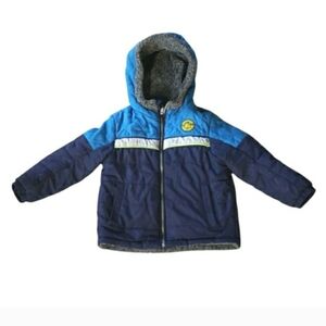 ZeroXposur Toddler Boys Blue Navy Hooded Coat Size 4T